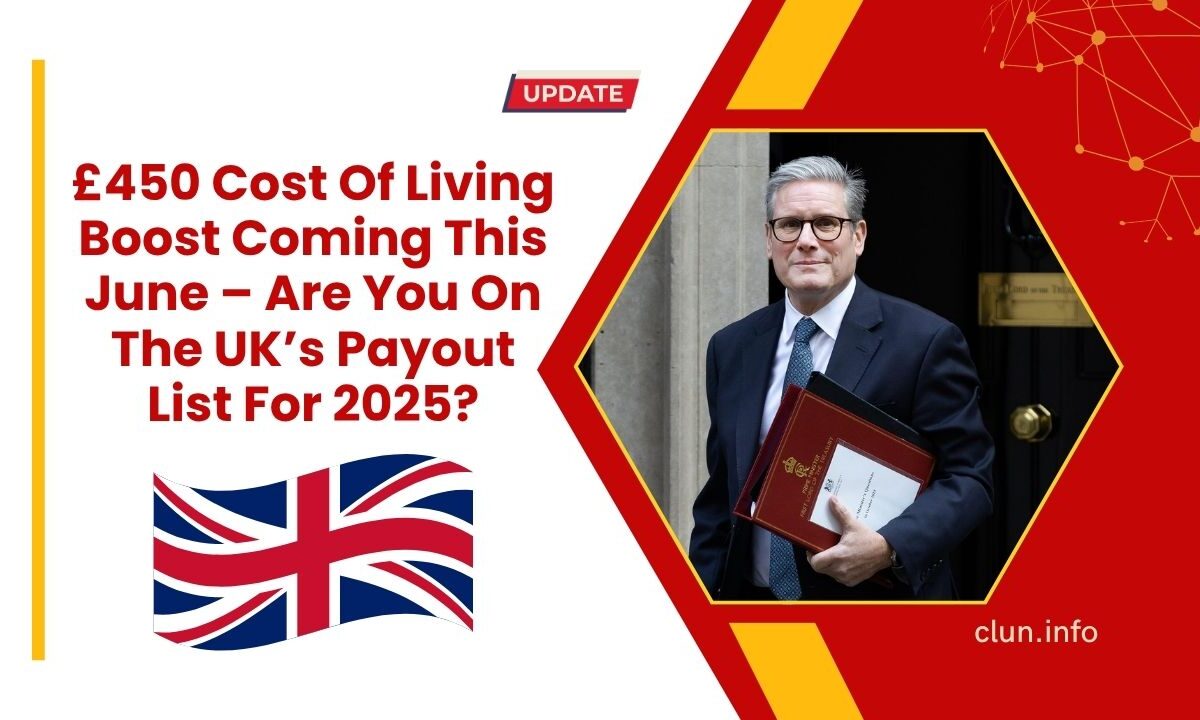 £450 Cost Of Living Boost Coming This June – Are You On The UK’s Payout List For 2025?