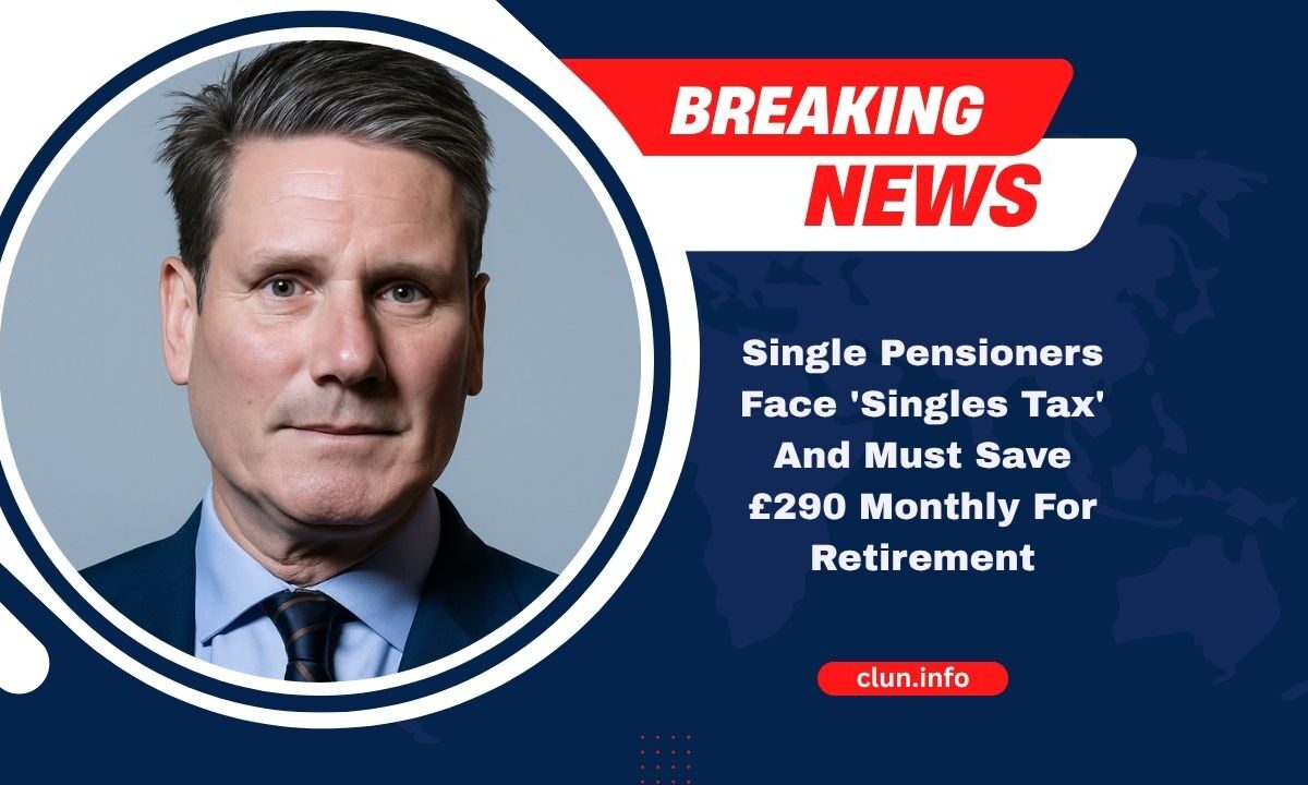Single Pensioners Face 'Singles Tax' And Must Save £290 Monthly For Retirement