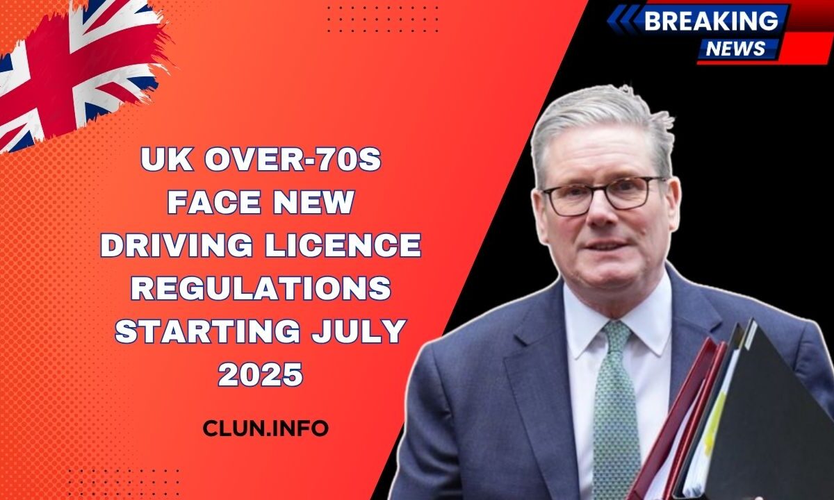 UK Over-70s Face New Driving Licence Regulations Starting July 2025