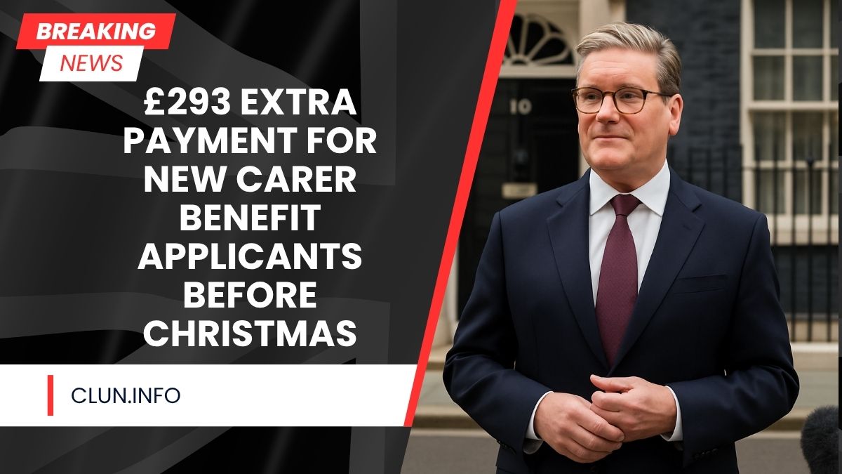 £293 Extra Payment for New Carer Benefit Applicants Before Christmas