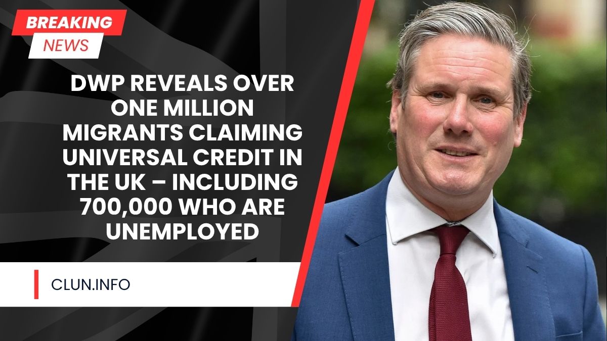 DWP Reveals Over One Million Migrants Claiming Universal Credit in the UK – Including 700,000 Who Are Unemployed