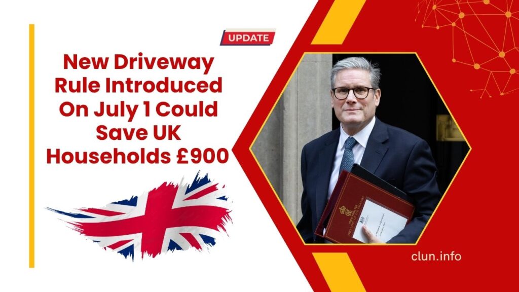New Driveway Rule Introduced On July 1 Could Save UK Households £900 – Are You Ready?